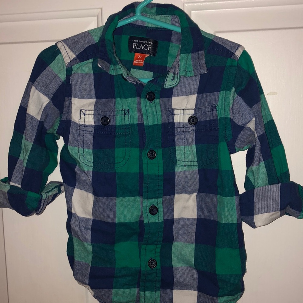 Plaid flannel button down